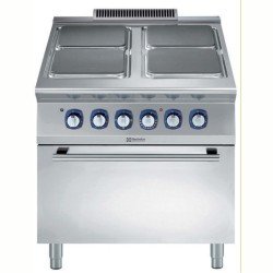 Electrolux Professional E9ECEH4QE0 4 Pleytli Elektrikli Kuzine+fırın-800mm ,391041