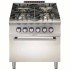 Electrolux Professional E9GCGH4CE0 4 Ocak(1x10;3x6kw)g.kuzine+e.fırın-800mm ,391010