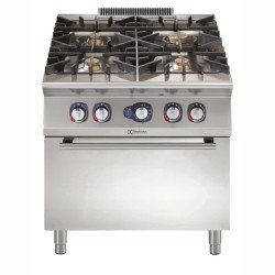 Electrolux Professional E9GCGH4CG0 4 Açık Ateşli Gazlı Kuzine + Fırın-800mm ,391005