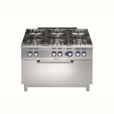 Electrolux Professional E9GCGL6CL0 6 Açık Ateş.g.kuzine+geniş Fırın-1200mm ,391015