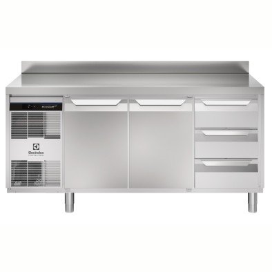 Electrolux Professional EH3H3AAC Endüstriyel S.tezgah,440l,2kapı+3x1/3çekmece,sırt-hd ,710038