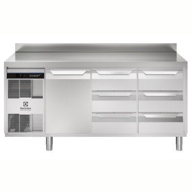 Electrolux Professional EH3H3ACC Endüstriyel Tip S.tezgah,440l,1kapı+6x1/3çekmece,sırt-hd ,710050