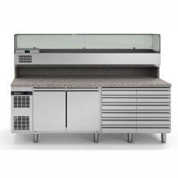 Electrolux Professional RCSH2D12W Endüstriyel Pizza Hazırlık Tezgahı-2kapı-6çekmeceli ,725189