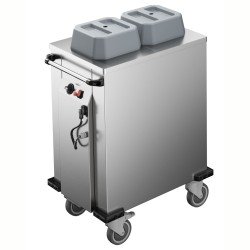 Electrolux Professional T24H240A2 Tabak Arabası, Isıtmalı, 2 Silindirli, Tabak Çapı 180-240 Mm ,341183