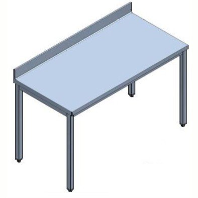 Electrolux Professional TLSGTG1410E Çalışma Tezgahı, 1400mm,sırtlı,taban Raflı ,134225