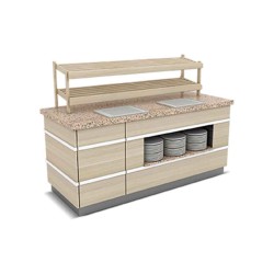 Empero GLT.ESU.06 Galata Ekmek Servis Ünitesi 200x90x90/150 cm Empero GLT.ESU.06 Galata Ekmek Servis Ünitesi 200x90x90/150 cm