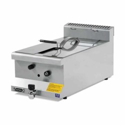 Empero EMP.6FG010 Gazlı Fritöz - 10 Litre Yağ Kapasiteli - Tahliyeli - Doğalgazlı