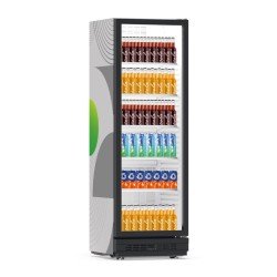 Green Cooler 375 EWOC Wine (Ahşap Raf) Dikey Tip Şişe Soğutucu, Tek Kapılı