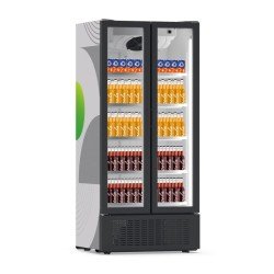Green Cooler 900 WOC Dikey Tip Şişe Soğutucu, Çift Kapılı