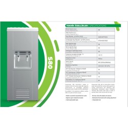 GreenCooler S80 Krom Soğutuculu Su Sebili - Arıtmasız GreenCooler S80 Krom Soğutuculu Su Sebili - Arıtmasız