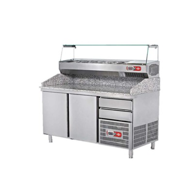 Empero EMP.210.80.02 Granit Tablalı Hamur Hazırlık Buzdolabı (3 kapılı)