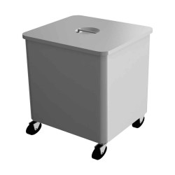 Empero EMP.CK.01 Tekerlekli Kare Çöp Kovası Inox Empero EMP.CK.01 Tekerlekli Kare Çöp Kovası Inox