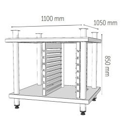 Venarro Gerda DEF - K20A Konveksiyonlu Fırın Alt Stand 20 li Venarro Gerda DEF - K20A Konveksiyonlu Fırın Alt Stand 20 li