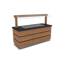 Empero KPD.SSB.04 Kapadokya Sıcak Servis Ünitesi Benmari Nefeslikli 5x1/1 Gn 2400*900*900/1550 Empero KPD.SSB.04 Kapadokya Sıcak Servis Ünitesi Benmari Nefeslikli 5x1/1 Gn 2400*900*900/1550