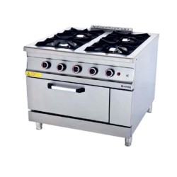 Fırınlı Kuzine - 4 göz açık ateş - 100x100x85 cm - Gazlı - CE Belgeli Fırınlı Kuzine - 4 göz açık ateş - 100x100x85 cm - Gazlı - CE Belgeli