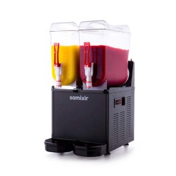 Samixir SLUSH24.B Slush Twin, Granita, Meyve Suyu Dispenseri, 12+12 L, Siyah Samixir SLUSH24.B Slush Twin, Granita, Meyve Suyu Dispenseri, 12+12 L, Siyah