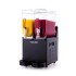Samixir SLUSH24.B Slush Twin, Granita, Meyve Suyu Dispenseri, 12+12 L, Siyah