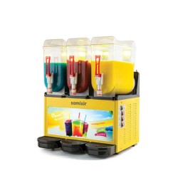 Samixir SLUSH36.YA Slush Triple Allure, Granita, Meyve Suyu Dispenseri, 12+12+12 L, Sarı