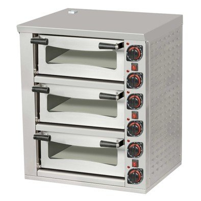 Omake FPZ01.E31 U50 Elektrikli 3 Katlı Pizza Fırını 40x40