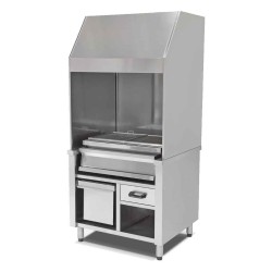 Empero EMP.OCK.010-W Paslanmaz Duvar Tip Kömürlü Izgara (80 Cm Izgara) - Doğalgazlı Empero EMP.OCK.010-W Paslanmaz Duvar Tip Kömürlü Izgara (80 Cm Izgara) - Doğalgazlı