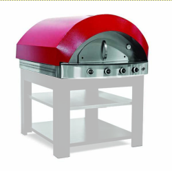 Empero PLF.PLS.D4-K-NG Gazlı Pizza & Pide Fırını - Kırmızı, Doğalgazlı