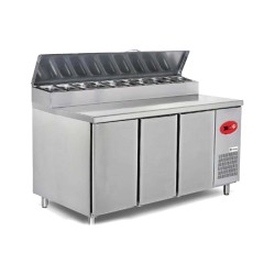 Empero EMP.200.70.01-PS Pizza Salata Buzdolabı 3 Kapılı 500 L Empero EMP.200.70.01-PS Pizza Salata Buzdolabı 3 Kapılı 500 L