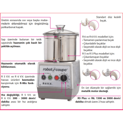 Sebze Parçalama Makinesi-Robot Coupe R 5 Plus Trifaze