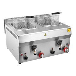 Remta R113CE Çiftli Musluklu Gazlı Fritöz