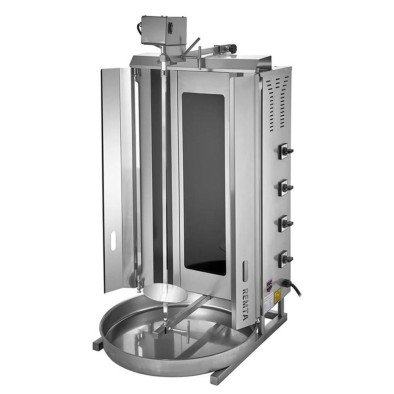 Remta SD24 4'lü Oval Camlı Elektrikli Üstten Motorlu Döner Ocağı