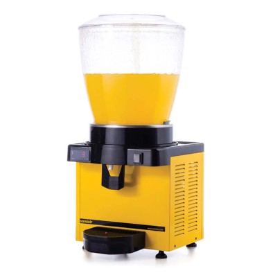 Samixir S22.DY Şerbetlik-22 litre soğuk içecek dispenseri-fıskiyeli-dijital-sarı