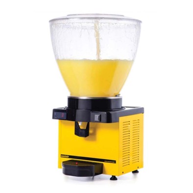 Samixir S40.DY Şerbetlik-40 litre soğuk içecek dispenseri-fıskiyeli-dijital-sarı
