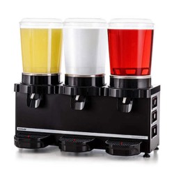 Samixir MMM30.AB Soğuk İçecek Dispenseri, 10+10+10 L, Analog, Panoramik, Karıştırıcılı, Siyah Samixir MMM30.AB Soğuk İçecek Dispenseri, 10+10+10 L, Analog, Panoramik, Karıştırıcılı, Siyah