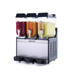 Samixir SLUSH36.IB Slush Triple-3lü ice Slush Makinesi-3x12 Litre-inox/siyah