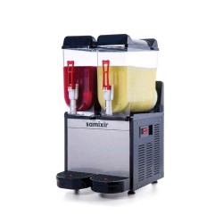 Samixir SLUSH24.IB Slush Twin-2li ice Slush Makinesi-2x12 Litre-inox/siyah