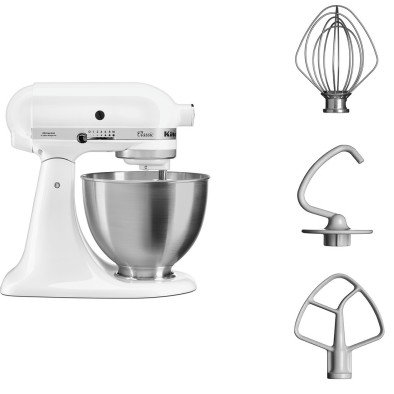 KitchenAid Classic Set Üstü Mikser Parlak Beyaz - 4,3lt - 5K45SSEWH