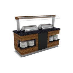 Empero SML.SSC-N.01 Sümela Sıcak Servis Ünitesi Nefeslikli 1x1/1 Gn Chafing Dish 1200*900*900/1550