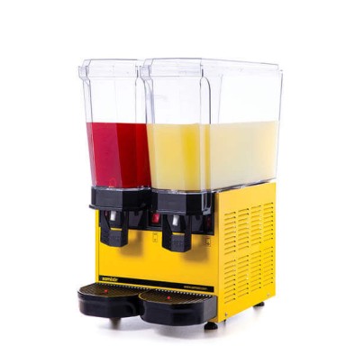Samixir 40.MMY Klasik Twin Soğuk İçecek Dispenseri, 20+20 L, Karıştırıcılı, Sarı
