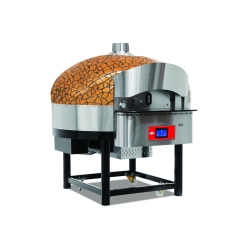 Empero EMP.SPO.02-D-GB-LPG Dijital Pizza Fırını Döner Tabanlı Gazlı Altın-siyah