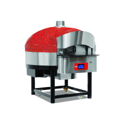 Empero EMP.SPO.02-D-RB-NG Dijital Gazlı Döner Taban Pizza Fırını 9 Pizza Kapasiteli - Kırmızı, Siyah Doğalgazlı