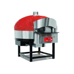 Empero EMP.SPO.02-RB-LPG Gazlı Döner Tabanlı Pizza Fırını 9 Pizza Kapasiteli - Kırmızı, Siyah LPG'li
