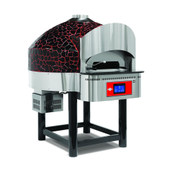 Empero EMP.SPO.03-D-BR-NG Dijital Gazlı Sabit Tabanlı Pizza Fırını 9 Pizza Kapasiteli - Kırmızı, Siyah Doğalgazlı