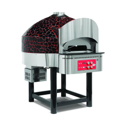 Empero EMP.SPO.03-BR-NG Gazlı Sabit Tabanlı Pizza Fırını 9 Pizza Kapasiteli - Siyah, Kırmızı Doğalgazlı