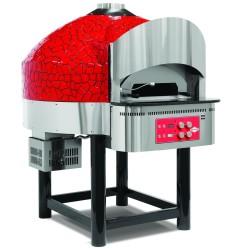 Empero EMP.SPO.03-RB-NG Gazlı Sabit Tabanlı Pizza Fırını 9 Pizza Kapasiteli - Krımızı, Siyah Doğalgazlı