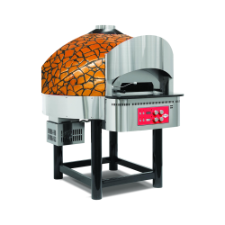 Empero EMP.SPO.04-GB-LPG Gazlı Döner Tabanlı Pizza Fırını 6 Pizza Kapasitel - Altın, Siyah LPG'li