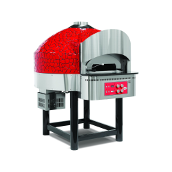 Empero EMP.SPO.04-RB-LPG Gazlı Döner Tabanlı Pizza Fırını 6 Pizza Kapasitel - Kırmızı, Siyah LPG'li