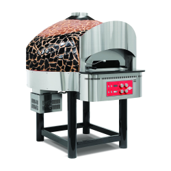 Empero EMP.SPO.04-BB-NG Gazlı Döner Tabanlı Pizza Fırını 6 Pizza Kapasitel - Kahverengi, Siyah, Doğalgazlı