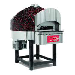 Empero EMP.SPO.04-BR-NG Gazlı Döner Tabanlı Pizza Fırını 6 Pizza Kapasitel - Siyah, Kırmızı Doğalgazlı