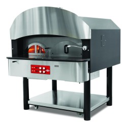 Empero EMP.SPO.05-NG Gazlı ve Odunlu Döner Tabanlı Pizza Fırını 6 Pizza Kapasiteli - Doğalgazlı