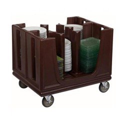 Tribeca TAA-6B Tabak Taşıma Arabası Ayarlanabilir 6 Bölmeli Kahverengi