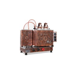 Sistem ÇO2TOB Tam Otomatik Çay Ocağı-2 demlik kapasiteli-Bakır işlemeli-Elk+Gaz Sistem ÇO2TOB Tam Otomatik Çay Ocağı-2 demlik kapasiteli-Bakır işlemeli-Elk+Gaz